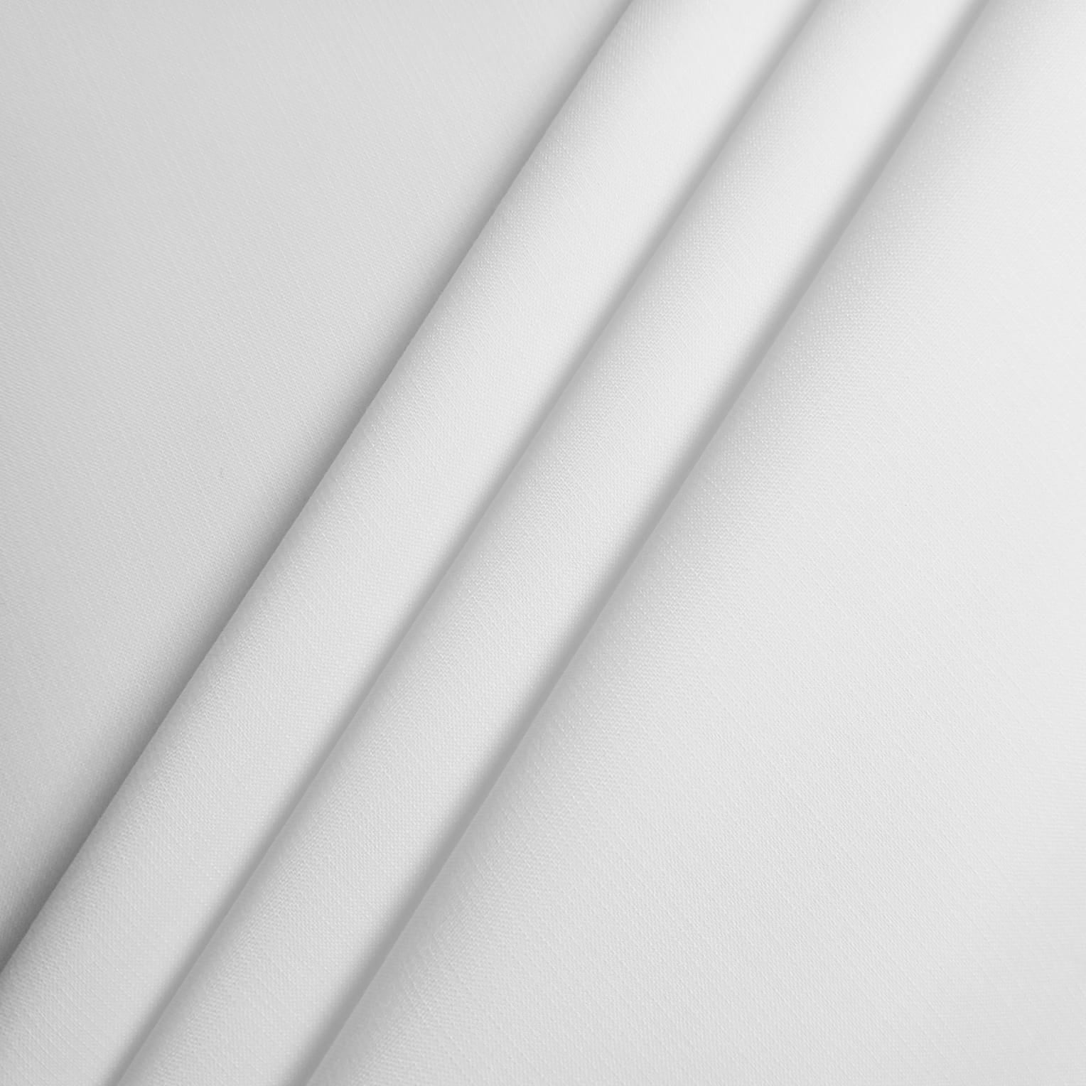 White | Self Rod Design | Unstitched Suit