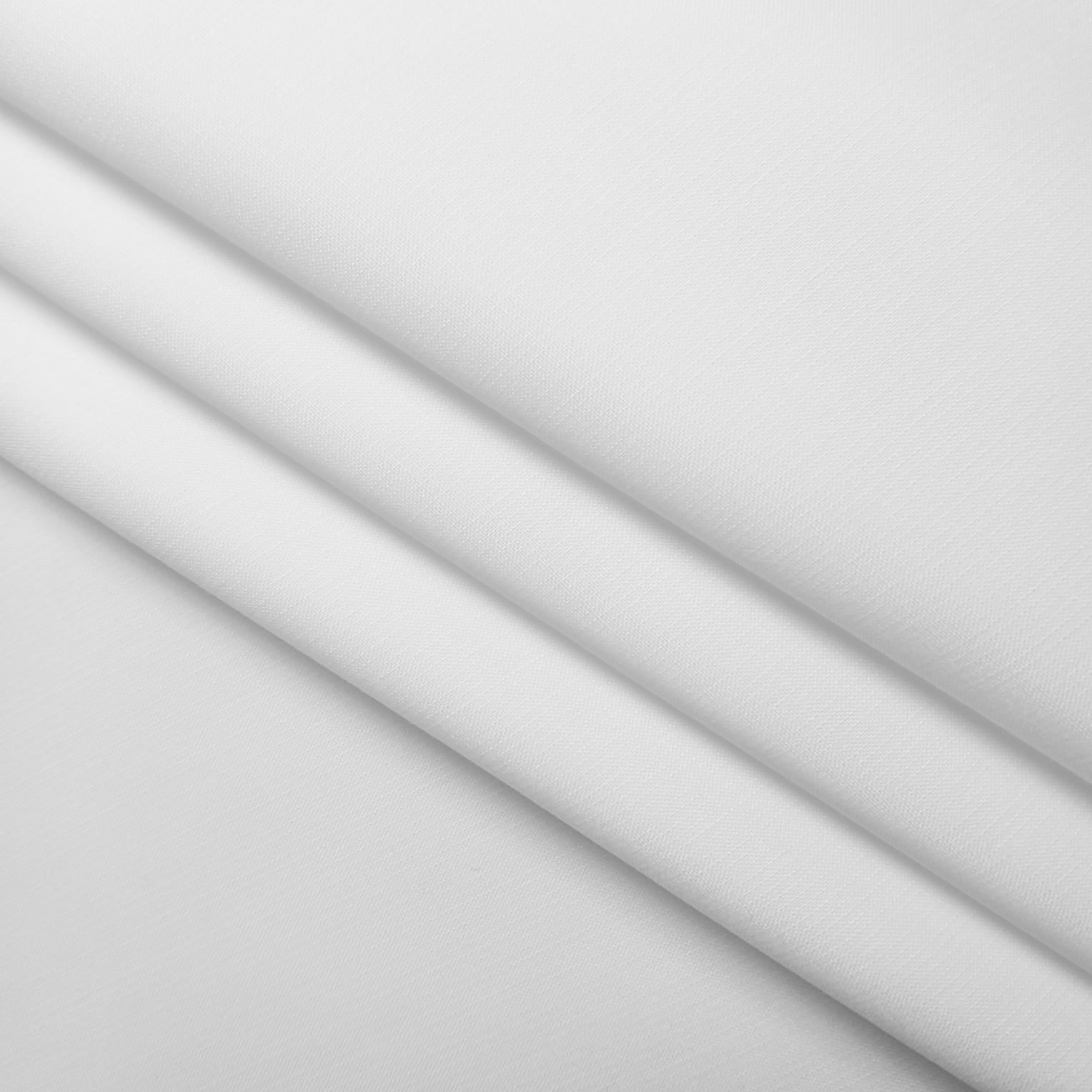 White | Self Rod Design | Unstitched Suit