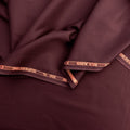 Dark Sienna  | Cotton | Men Unstitched Suit