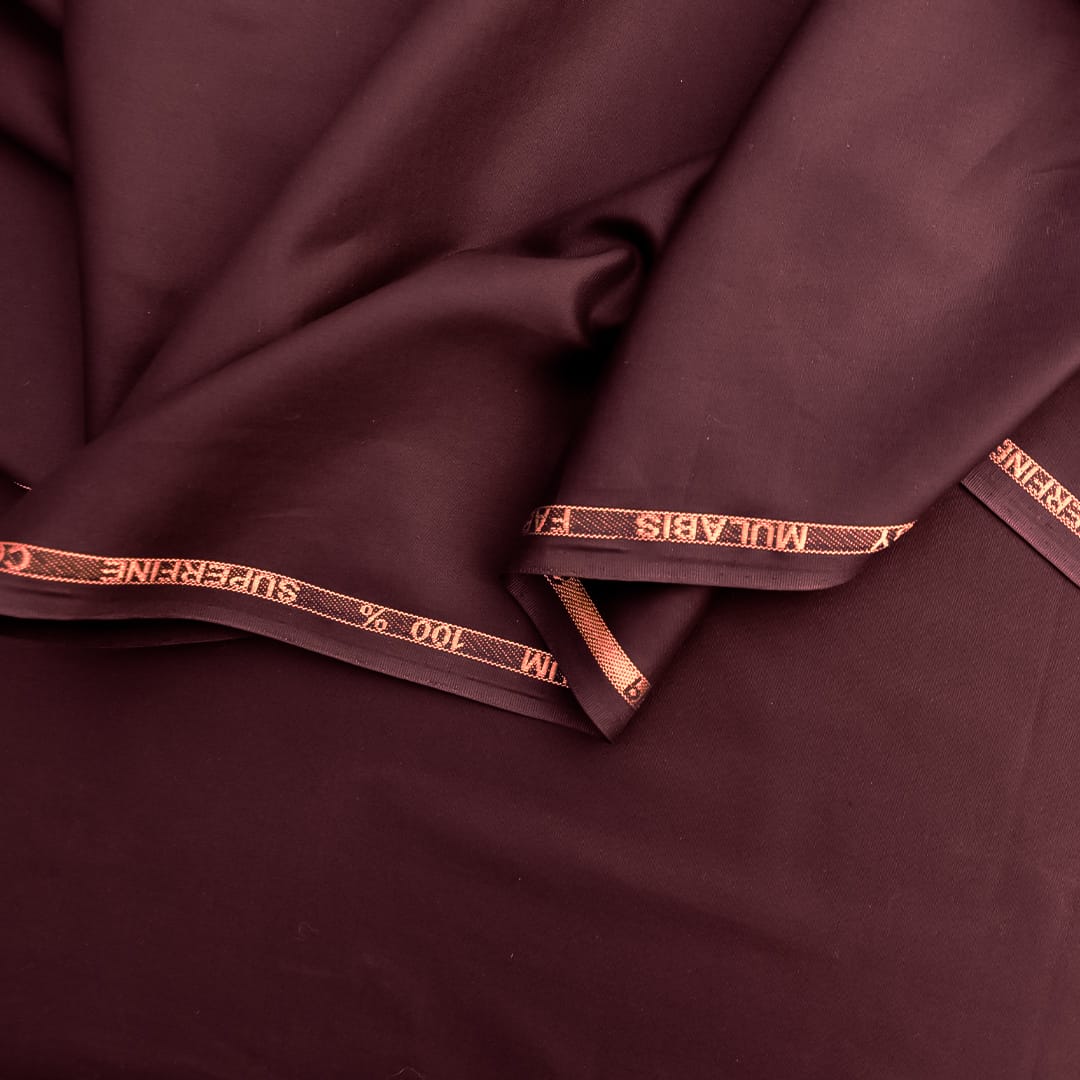 Dark Sienna  | Cotton | Men Unstitched Suit