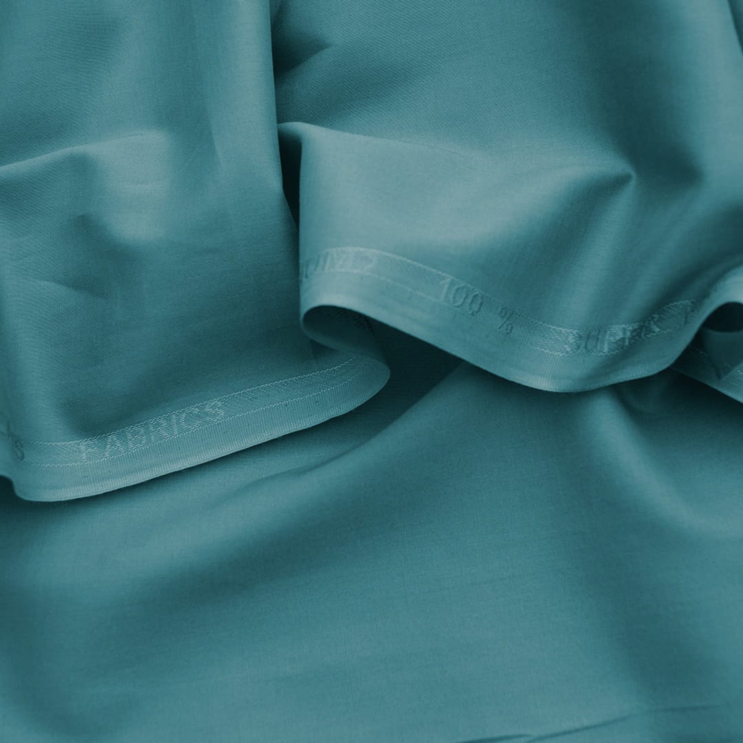 Sea Green | Cotton | Men Unstitched Suit