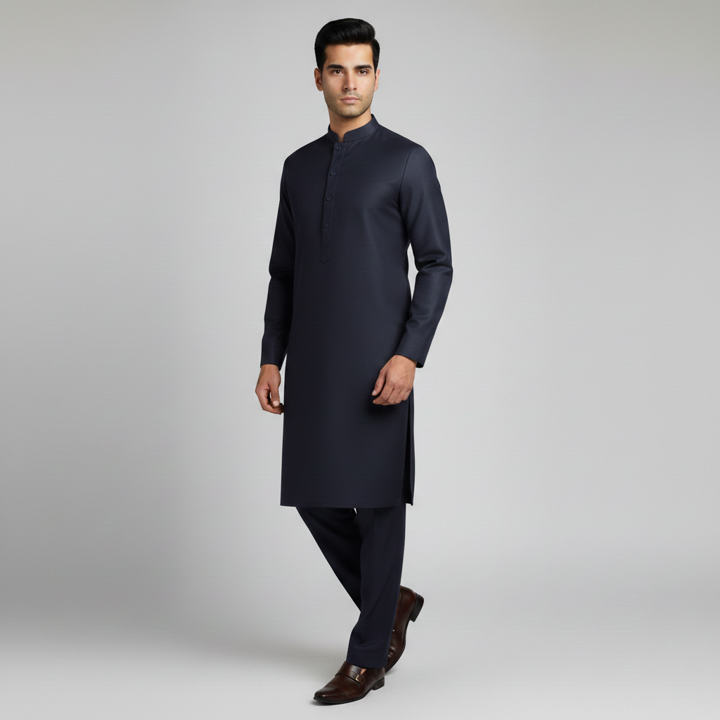 Dark Blue Color | Men Unstitched Suit