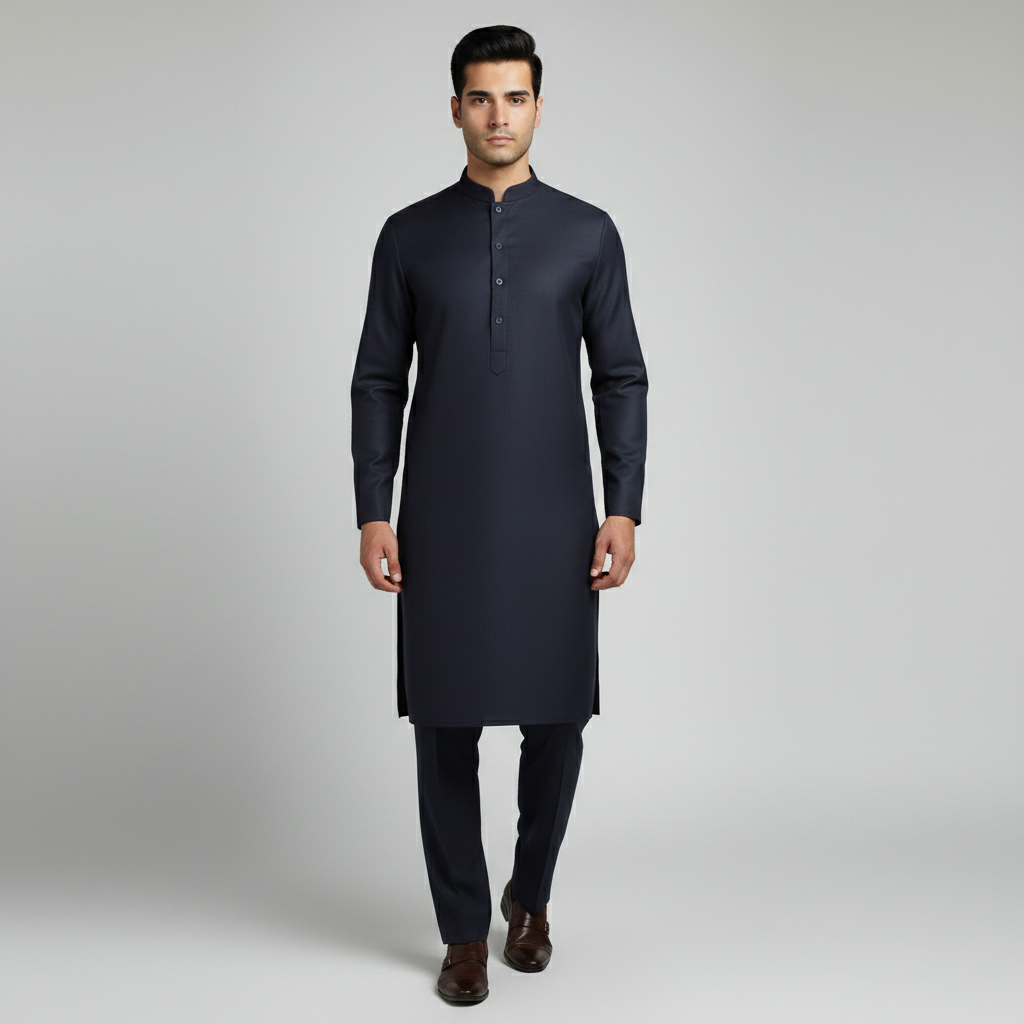 Dark Blue Color | Men Unstitched Suit