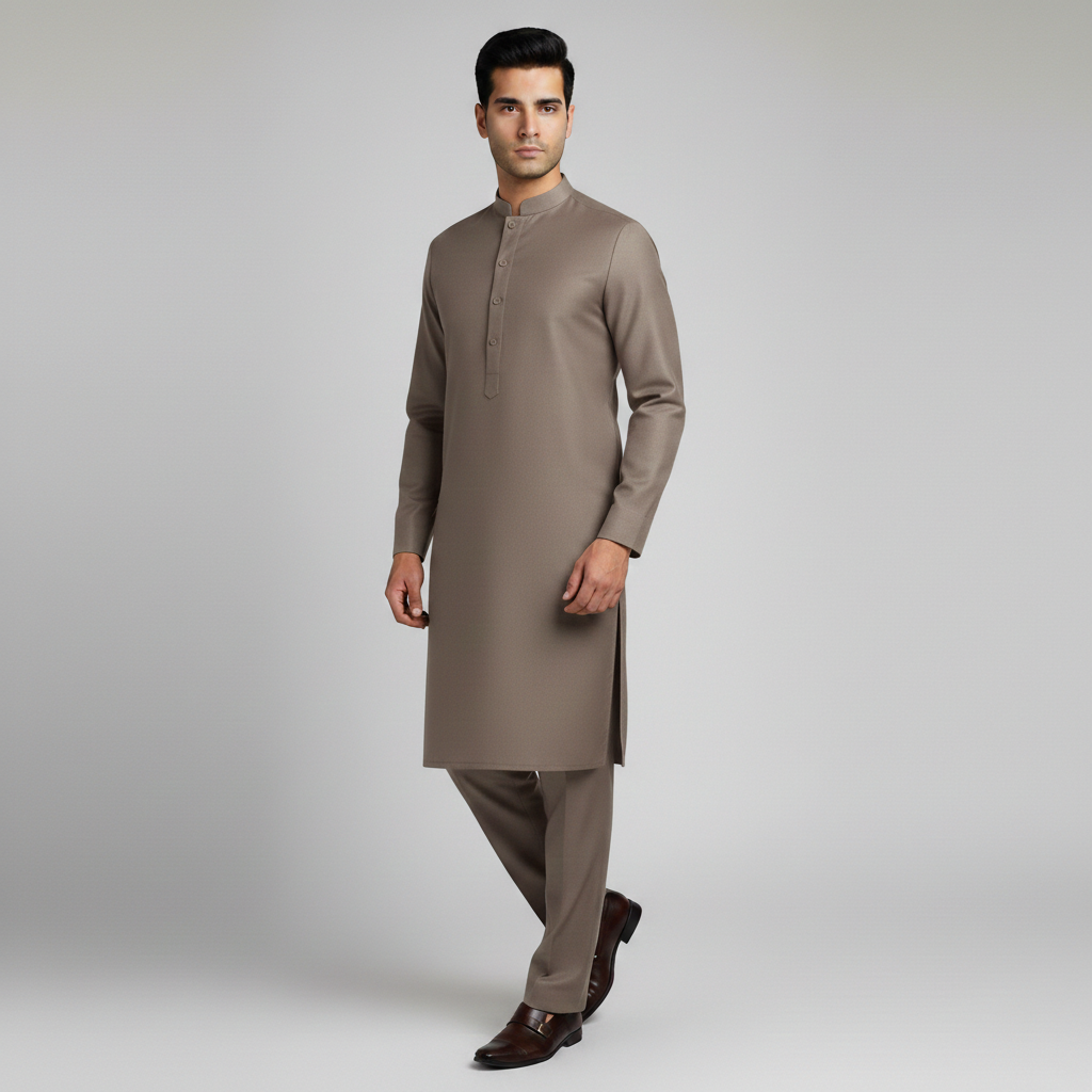 Brown Color | Men Unstitched Suit