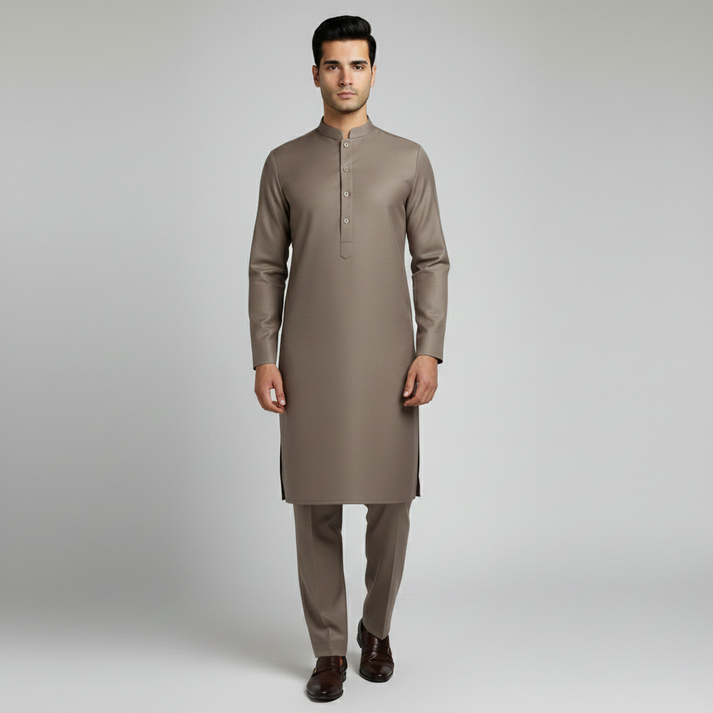 Brown Color | Men Unstitched Suit