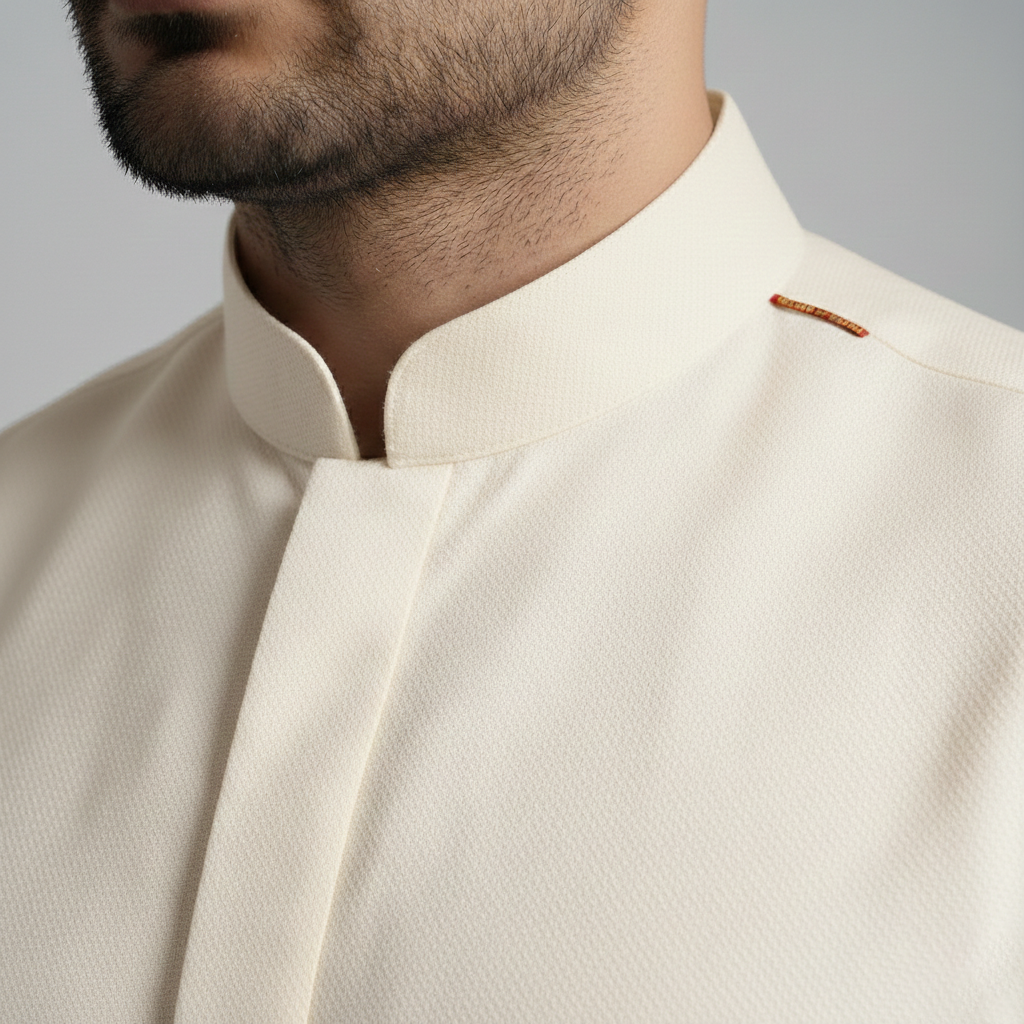 Off White| Self Design | Men Unstitched Suit